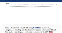 Desktop Screenshot of nicka-associates.com